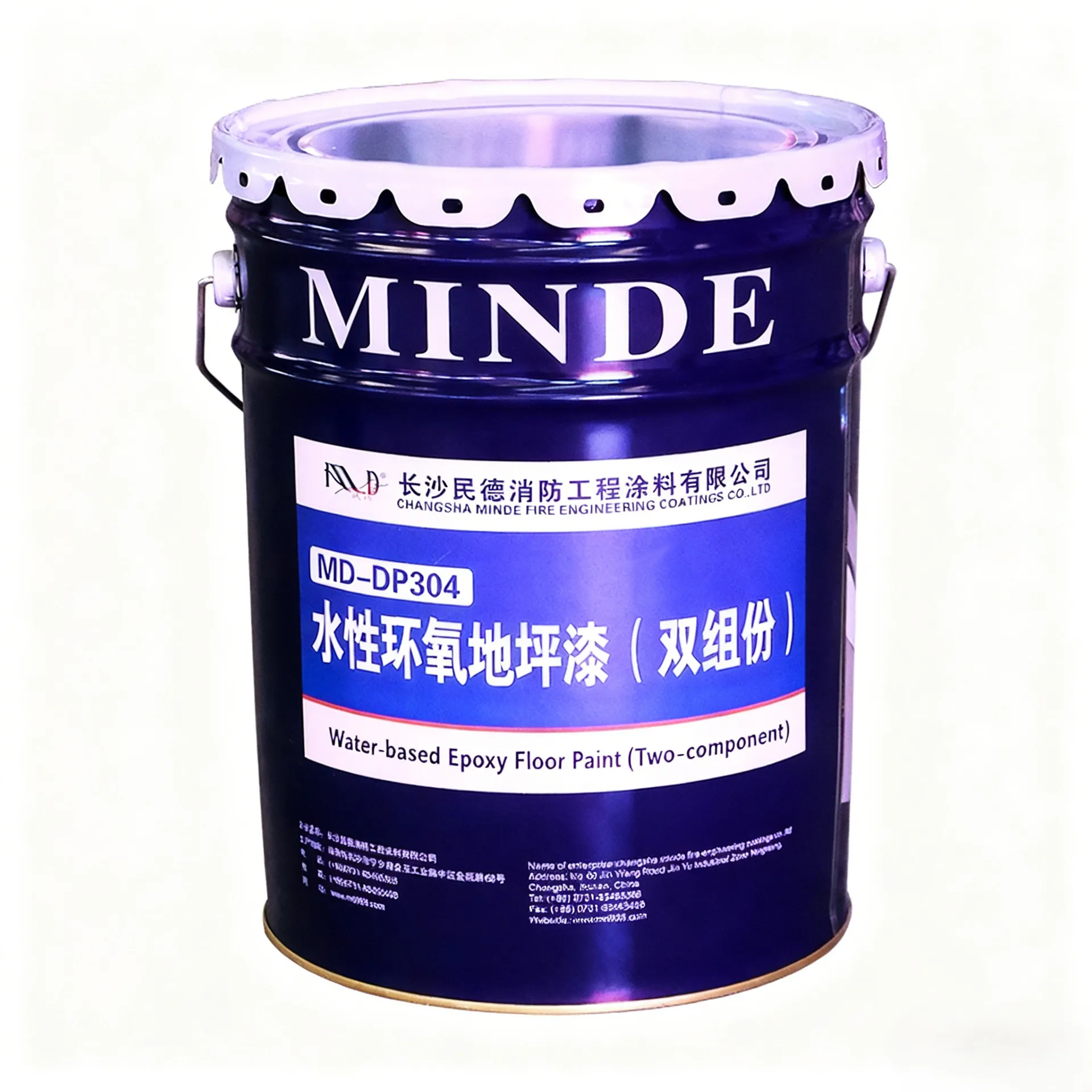 Водная двухкомпонентная эпоксидная краска для пола-xq1