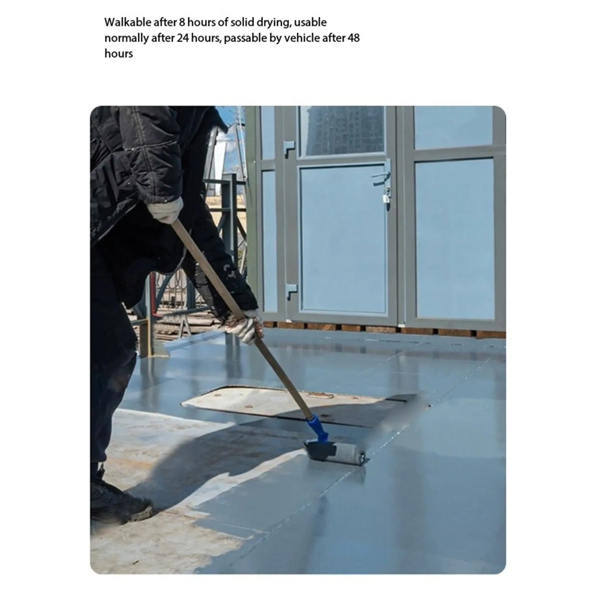 Водная двухкомпонентная эпоксидная краска для пола-xq3