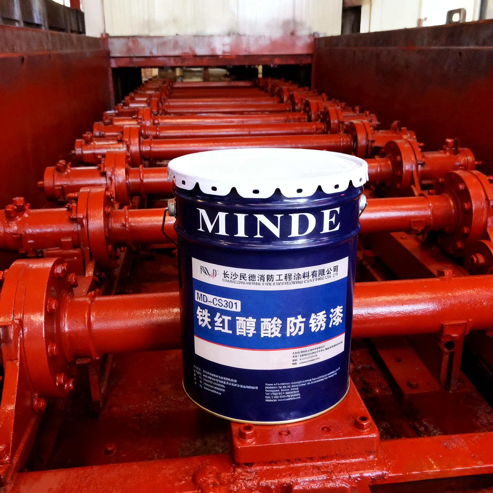 Краска антикоррозийная алкидная с железным суриком-xq6