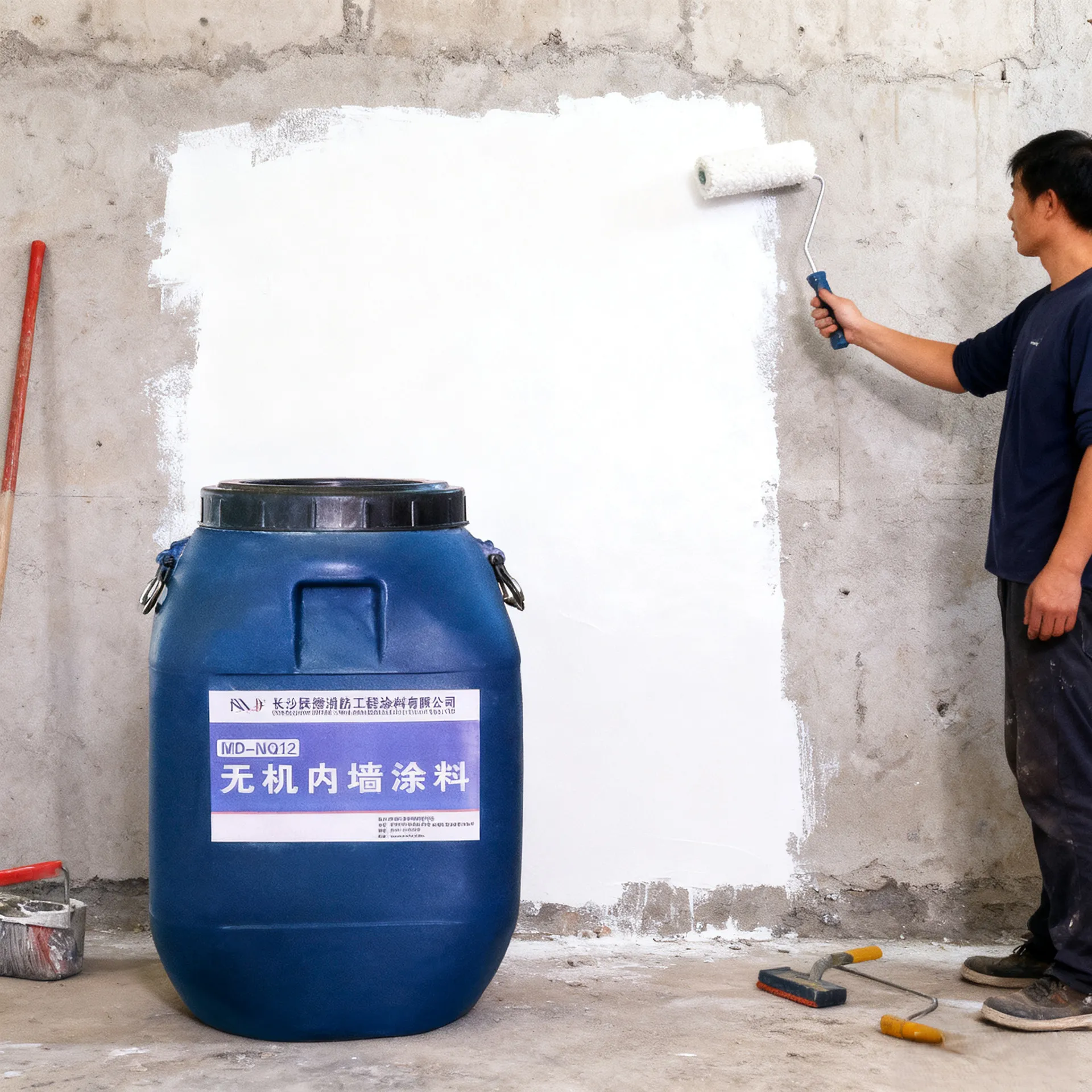 Неорганическая краска для внутренних стен-xq4