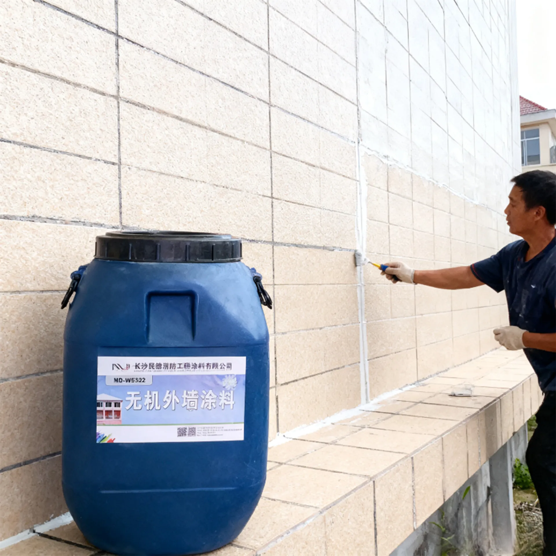 Неорганическая краска для наружных стен-xq8