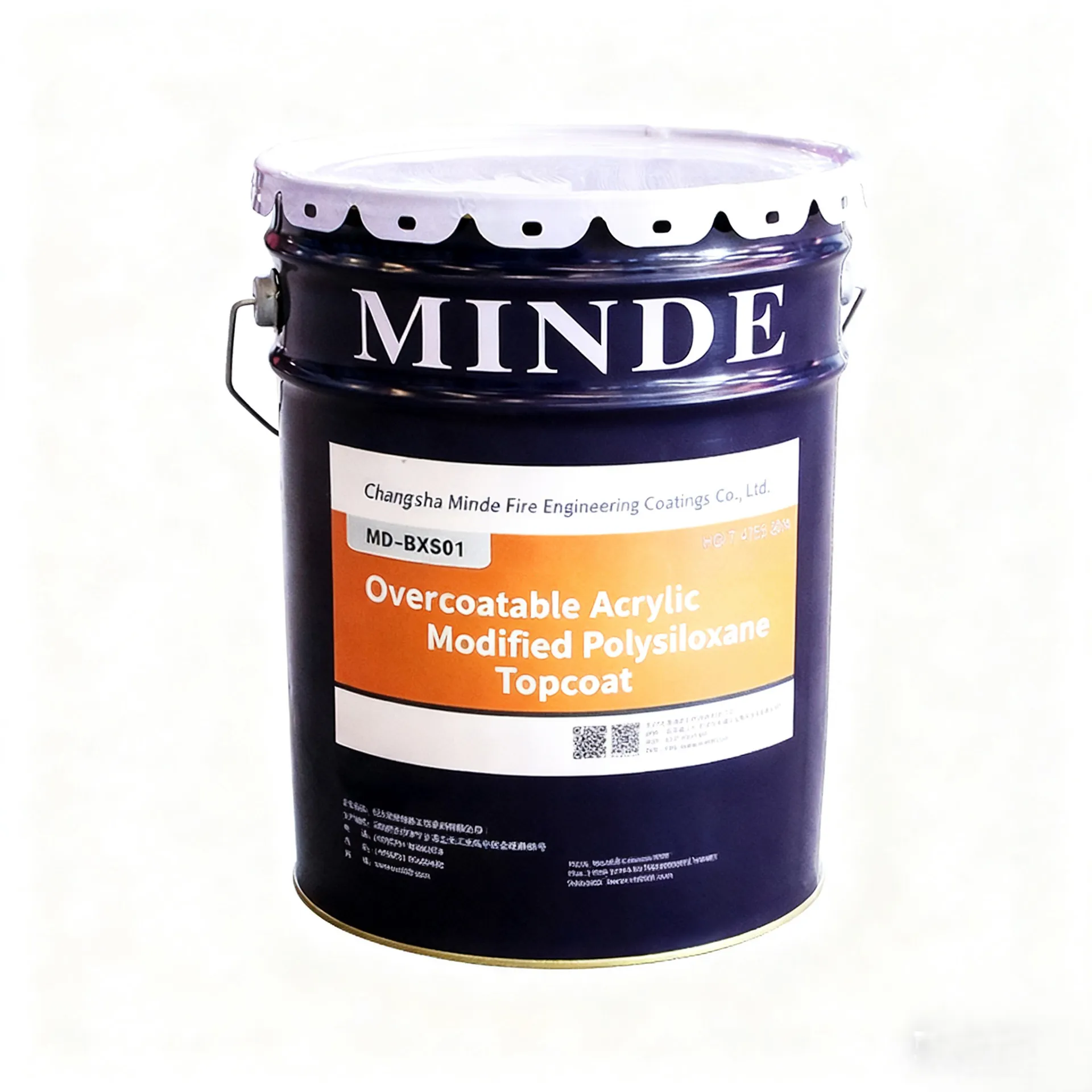 Перекрываемая акрил-модифицированная полисилоксановая финишная краска-1
